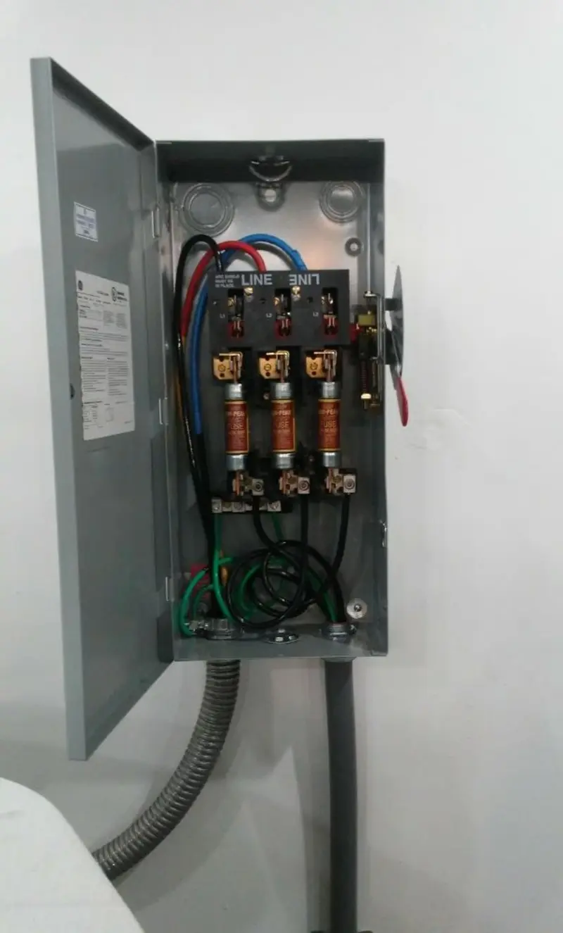 Three-phase disconnect switch installed for Electrical Wiring & Rewiring in Cresaptown