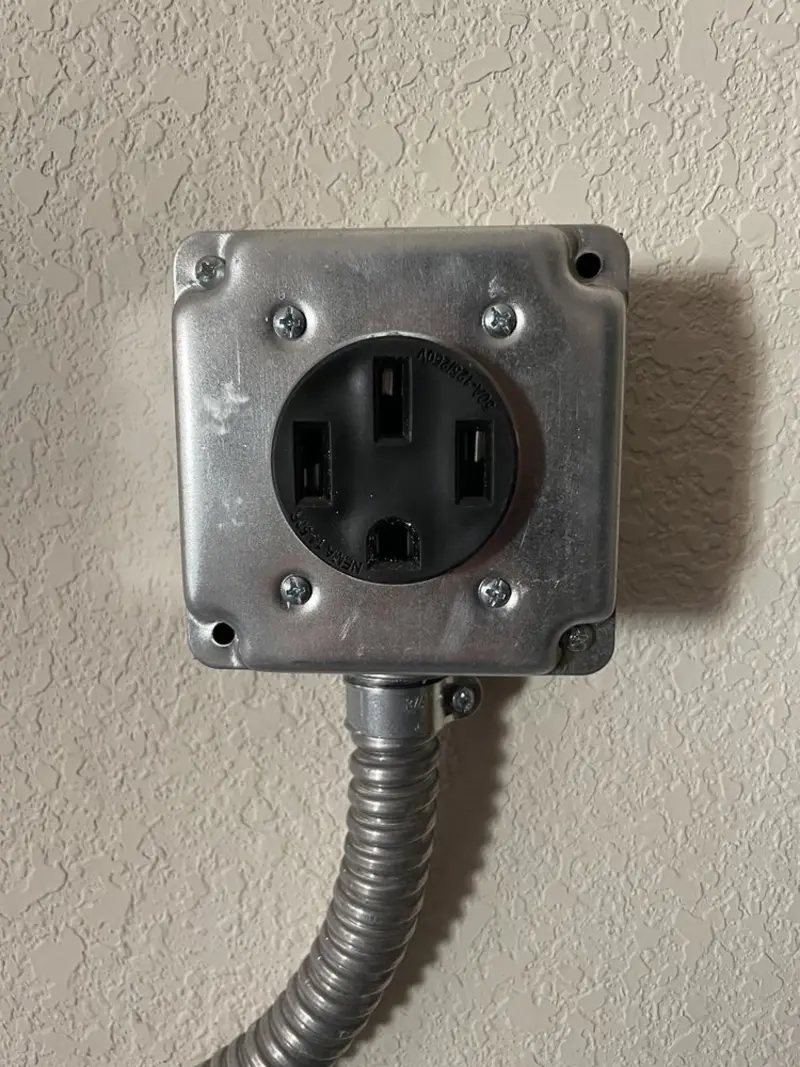 NEMA 14-50 outlet installed for Electrical Panel Upgrade in Cresaptown